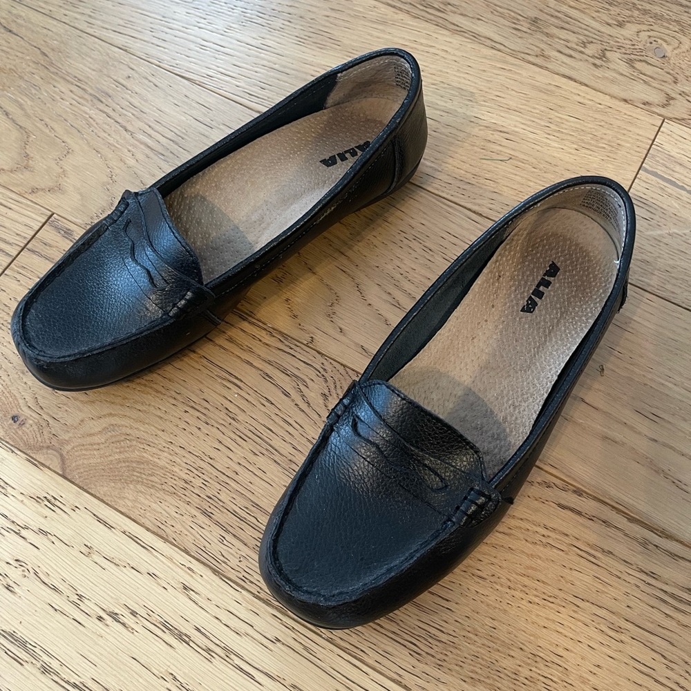 Alia Black Loafers Classic Office Moccasins 10m - Picture 9 of 11